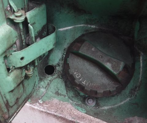 1992 Ford Bronco - Not sure what the hole is for next to the gas filler cap (since told it was for the gas cap tether originally), but it's nearly perfect for…