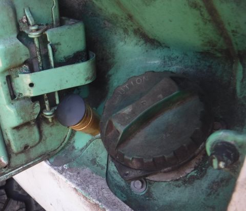 1992 Ford Bronco - Rear air coupler installed. I ground a big washer at an angle to go on the backside of the body panel, so as to push the coupler away from…