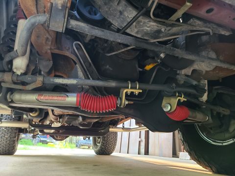 1995 Ford Bronco - The steering seems twitchy, and has poor return-to-center. It's impossible to know if that's because of the 2 steering dampers, or if they…