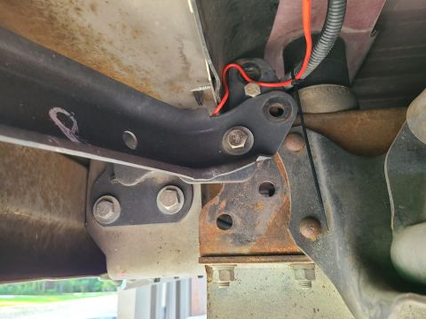 1995 Ford Bronco - Due to the body lift, the rear bumper was raised. But it is not attached solidly enough to be used for towing or bumping. The hitch receive…