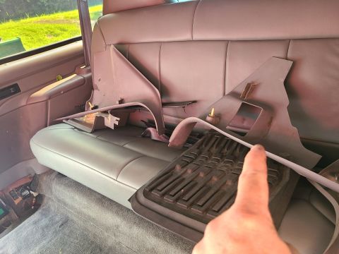 1995 Ford Bronco - While changing the front seat, the interior trim was out revealing that several of the pushpins are missing, and the others are stripped. M…