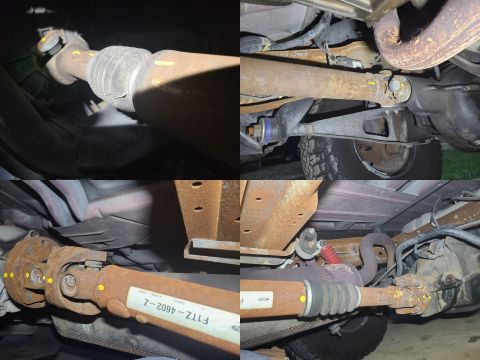 1995 Ford Bronco - The driveshafts now have alignment marks, so that if they're ever removed, they can be re-installed in the same orientations. [url=https://…
