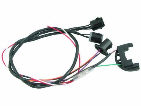 1976 Ford Bronco - A wiring harness with various colored wires and connectors is shown against a white background.
