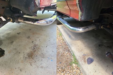1995 Ford Bronco - The cowl drains were emptied. The right one contained the filler plug for the cowl. IF THE IMAGE IS TOO SMALL, click it. [url=https://www.s…