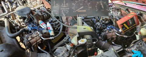 1995 Ford Bronco - While the engine was cold, 2 cans of Berryman's B-12 pour-in were added to the crankcase. Then the engine was run up to full temperature, a…