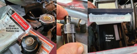 1995 Ford Bronco - New RS62 Radiator Cap , EV68C PCV Valve , FA1603 Breather Filter , & FA1046 Air Filter IF THE IMAGE IS TOO SMALL, click it. [url=https://ww…