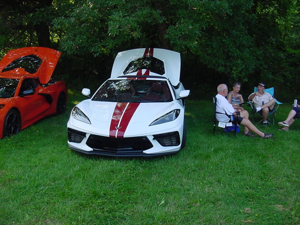A pair of new mid-engine corvettes.