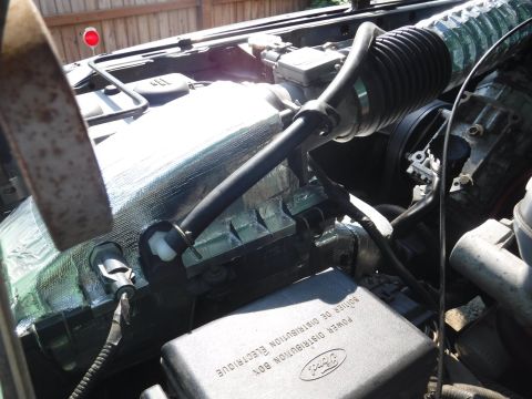 1992 Ford Bronco - Followed up the intake snorkel insulation with doing the air box and half of the intake tube.