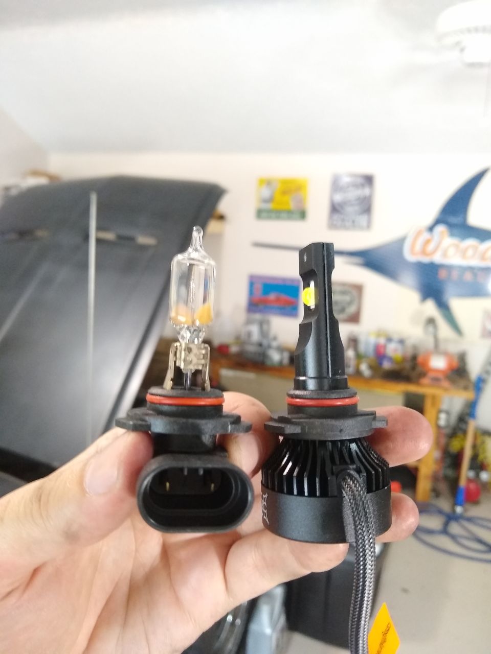 Halogen vs LED headlight bulbs