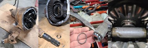 1997 Ford F-250 - Another mod I always make is swapping the PITA E-ring to a fabricated snap ring, like modern CV shafts use. The shaft is still positively r…
