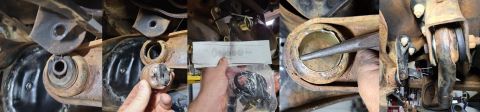 1997 Ford F-250 - Energy doesn't list a pivot bushing for Dana 50IFSs, but the bushing for a D44IFS Energy 4.3133G fits perfectly. IF THE IMAGE IS TOO SMALL,…