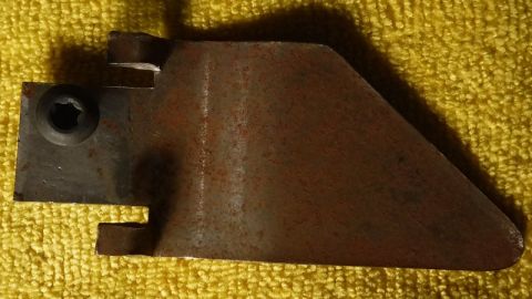 1992 Ford Bronco - This is the bracket that fits that hole and formed the fabric indentation. I'll modify it with some sort of pivot stop that extends up much…