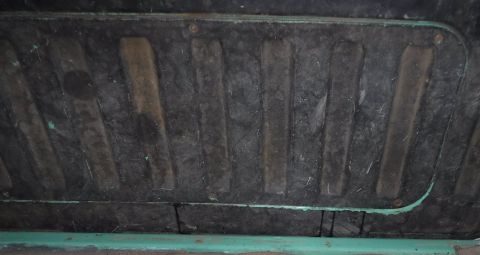 1992 Ford Bronco - This is the extent of leakage to my unlined tailgate access panel, but still worth trying to do something to seal it up.