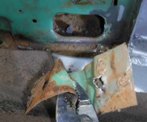 1992 Ford Bronco - Once enough of it is pried up, the rest can be twisted free with pliers.