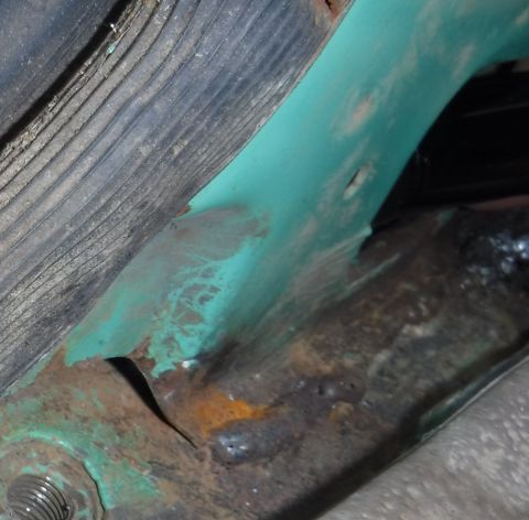 1992 Ford Bronco - The water can now escape from the door sill through that gap behind the seat belt anchor bolt hole. I got some of the expanding foam out wi…