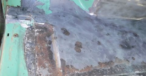 1992 Ford Bronco - Only two of the mystery screw holes on the driver's side.