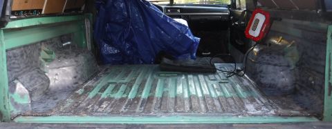1992 Ford Bronco - That pretty much does it for interior welding to-do's; just need to finish up paint removal and get the area prepped for Rust Bullet, then…