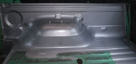 1992 Ford Bronco - Rust Bullet applied to bed sides. I poured out a little too much, and with how fast it dries, didn't want to ruin the rest of the stuff in…