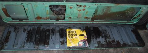 1992 Ford Bronco - Double-strip weatherstrip added to the tailgate side of the access panel, spanning the screw holes so they can pierce the middle and leave…