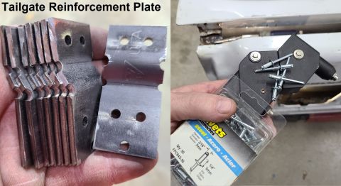 1983 Ford Bronco - These plates (which have since been sandblasted & painted) can be riveted (& JBWelded if desired) across the break in the outer skin of any…