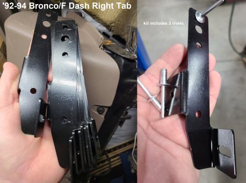 1983 Ford Bronco - These tabs are very close to the original late-'95-97 parts, and Aluminum rivets are included with them. Email me through my profile here o…
