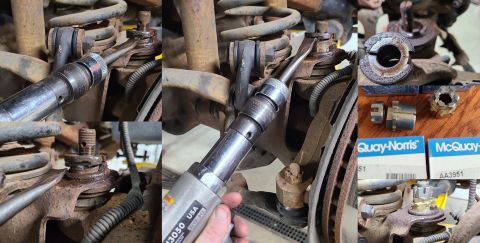 1995 Ford Bronco - This is the easiest way I've found to remove camber cams. IF THE IMAGE IS TOO SMALL, click it. SPC 24130