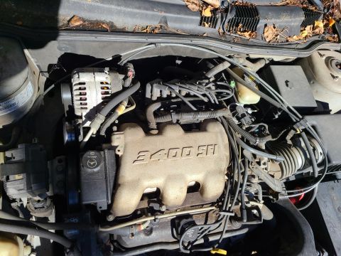 2003 Pontiac Grand Am - The engine bay is dusty & mildewed, but not grimy