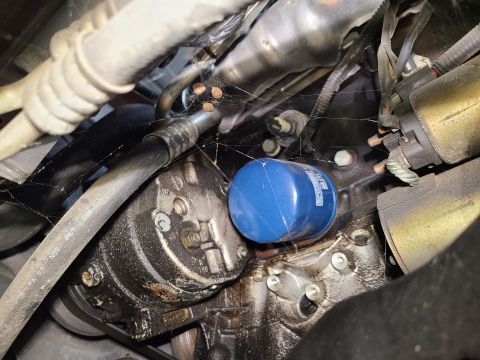 2003 Pontiac Grand Am - A/C compressor & oil filter (not due) wet with oil leak from above IF THE IMAGE IS TOO SMALL, click it. ACDelco $4 https://www.amazon.com/d…