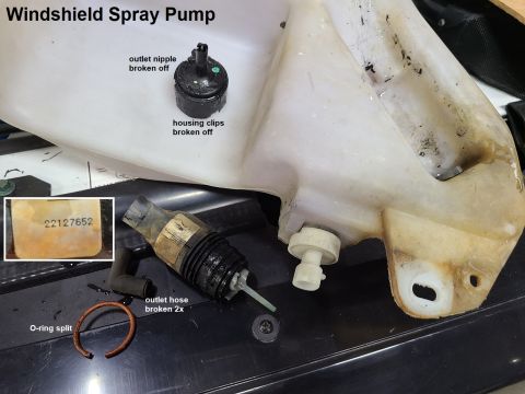 2003 Pontiac Grand Am - The sprayer hasn't worked in years for MANY reasons. In addition to the pump problems, the tube is missing a section. GM $27 https://www.am…