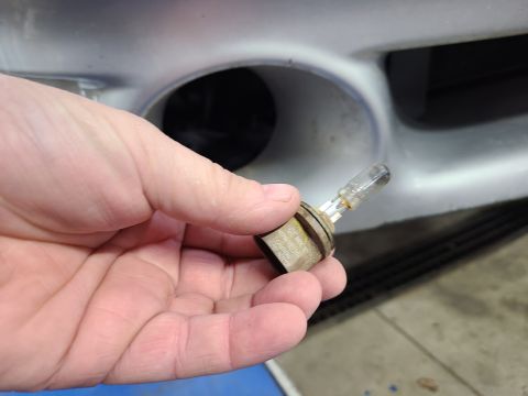 2003 Pontiac Grand Am - Both front fog bulbs are burned out, and the right lamp assembly is missing. WM bulb $7 https://www.walmart.com/ip/seort/16913600 left only…