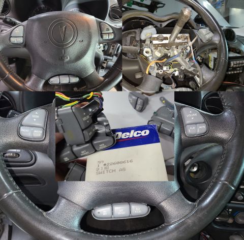 2003 Pontiac Grand Am - After failing to pull the steering wheel, its buttons (ACD 22608616) were replaced without taking the wheel off the column. IF THE IMAGE IS…