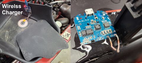 2003 Pontiac Grand Am - It turned out to be pretty easy to add a wireless charger to the console, including a remote charging-indicator LED. The PC board & transmi…