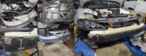 2003 Pontiac Grand Am - The instructions for the projector headlights said to splice the halo wires, but I simply added bulb adapters and plugged them in. It wasn'…