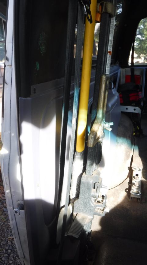 1992 Ford Bronco - In putting the interior back together following water leakage work, I realized I had a perfect spot behind the Hi-Lift jack to tuck an axe…