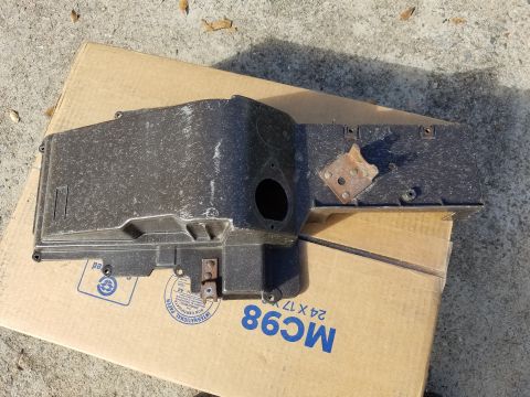 1976 Ford Ranchero - Heater box assembly part, likely for an older vehicle, shown on a cardboard box.