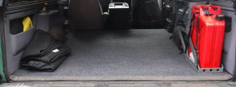 1992 Ford Bronco - Rather than build a new tailgate sill plate to cover up the thicker BedRug, I experimented on a scrap, shaving the bottom so as to preserve…