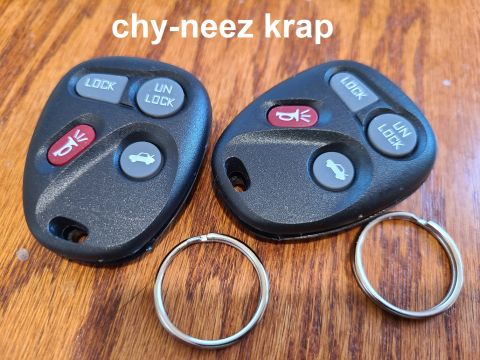 2003 Pontiac Grand Am - After trying at least 2 dozen times at least 6 methods and 2 scantools, these fobs are going back to chy-nah.