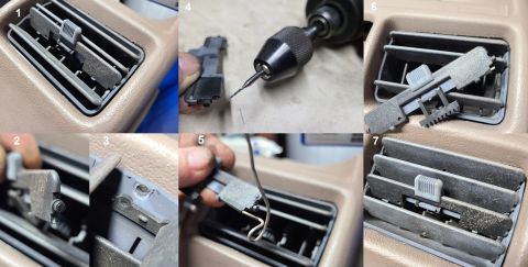 1983 Ford Bronco - '92-96 Dash Register ( (F2TZ19893C, F3TZ19893H)) Repair IF THE IMAGE IS TOO SMALL, click it. 1) This is a common problem with these registe…