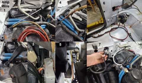 1983 Ford Bronco - Amp Wire Routing for '80-96 Broncos & F-series (& '97 >8500GVWR) IF THE IMAGE IS TOO SMALL, click it. This job seems to be more difficult f…