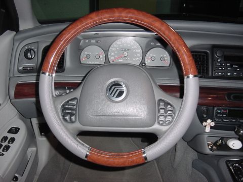2003 Mercury Grand Marquis - This is the cover I have on my steering wheel. Fit is good. Hopefully it protects the wheel underneath and not ruin it....