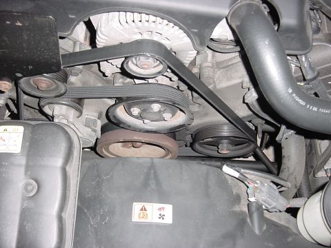 2003 Mercury Grand Marquis - Looking down at the pulleys. Pic taken on 1/3/22