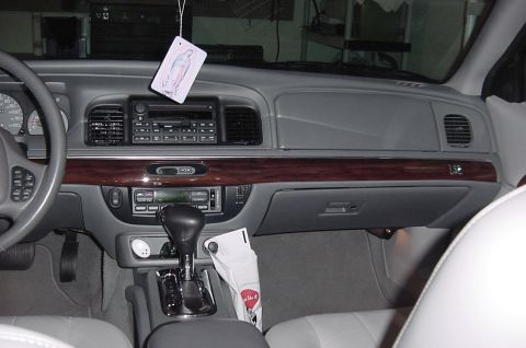 2003 Mercury Grand Marquis - Dash view, before steering wheel cover was put on.