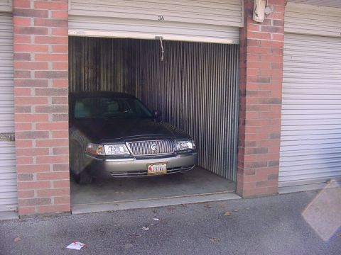 2003 Mercury Grand Marquis - Smoky in her new storage unit
