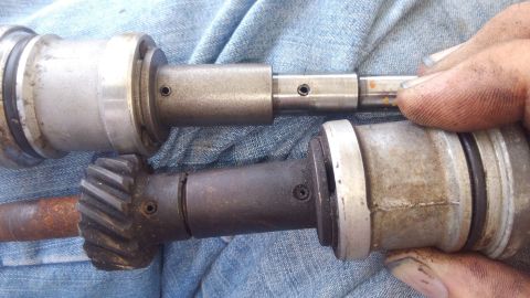 1990 Ford F-250 - the rollpins on these are known to shear on aftermarket parts due to using cheaper rollpins and the gear not being a press fit. i am using…
