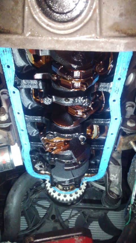 1990 Ford F-250 - it was a big struggle but i managed to replace all the crankshaft bearings with the engine still in the truck. it a huge pain but doable