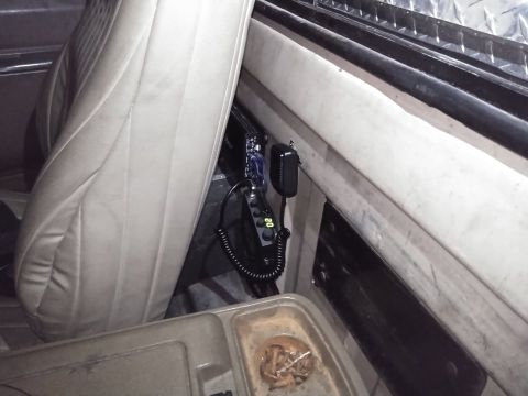 1990 Ford F-250 - I added a CB radio behind the passenger seat near my stereos amplifier. its easy to access but hidden enough to not get in the way.