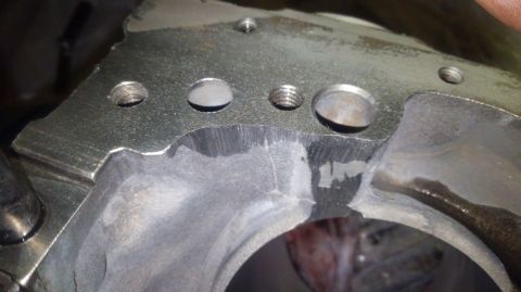 1996 Ford Bronco - had to grind some at the oil pump pad for the rods and counterweights to clear