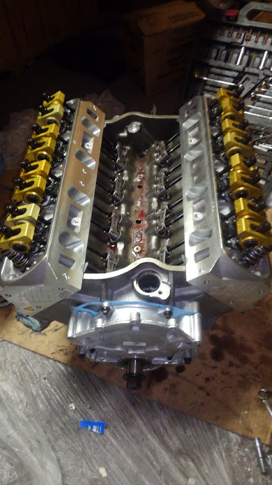 1996 Ford Bronco - valvetrain is done i am using JimMiller PA rocker arms that are 7/16 stud and 1.6 ratio. these required longer rocker studs and pushrods th…