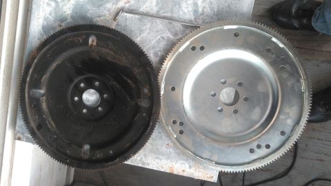 1996 Ford Bronco - my old flex plate was a 28oz imbalance. i needed a neutral balance flex plate. i ordered PRW flexplate but the recessed center is not large…