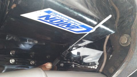 1996 Ford Bronco - i am using a Lokar universal locking dipstick. it is very long to let me mount the top somewhere easier to get. it threads into the oil pan…